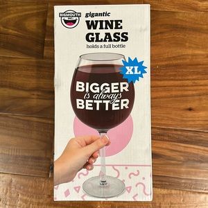 Gigantic XL Hand Blown Wine Glass Accessory